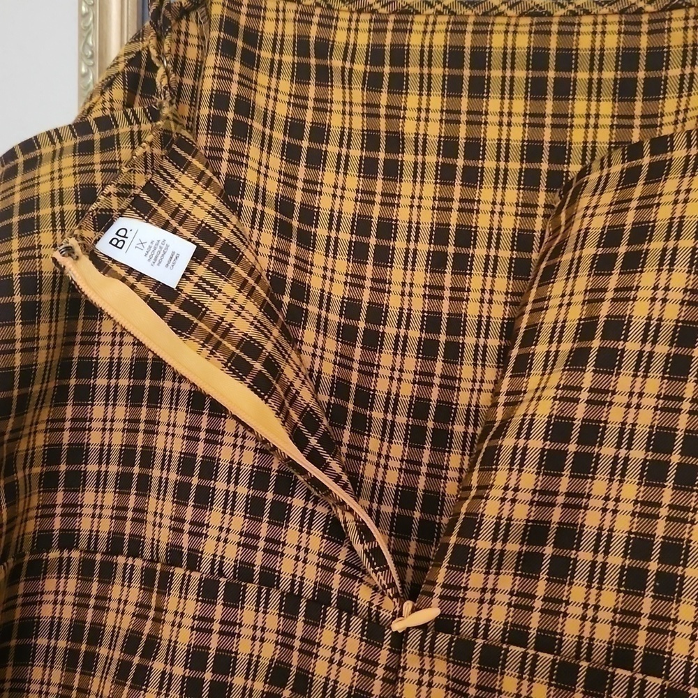 Preppy Plaid Minidress Fall Dress Size 1X Pumkin Patch photos Rockabilly Gingham - Picture 8 of 9